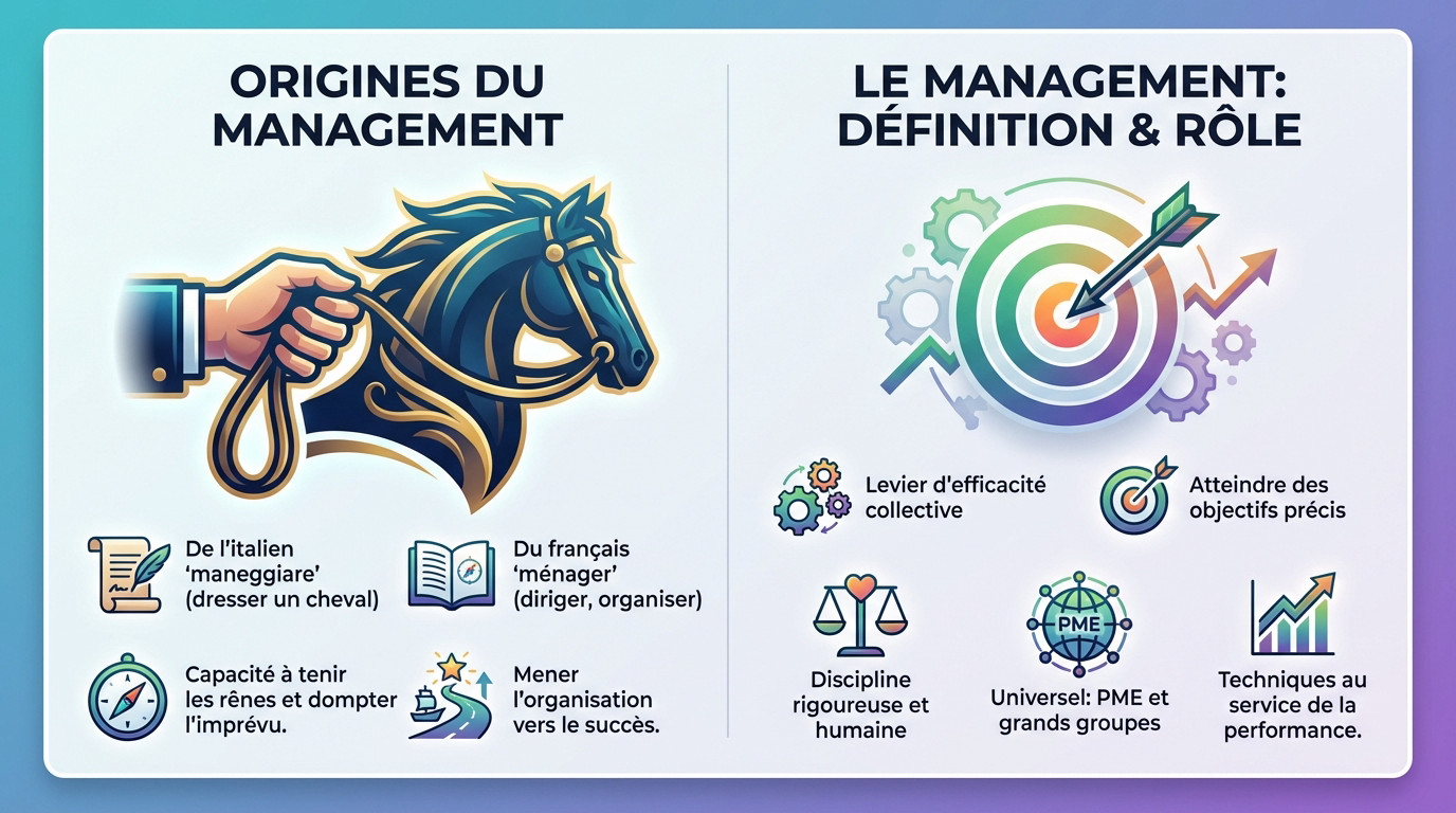 Origines et définition du management pour les dirigeants d'entreprise