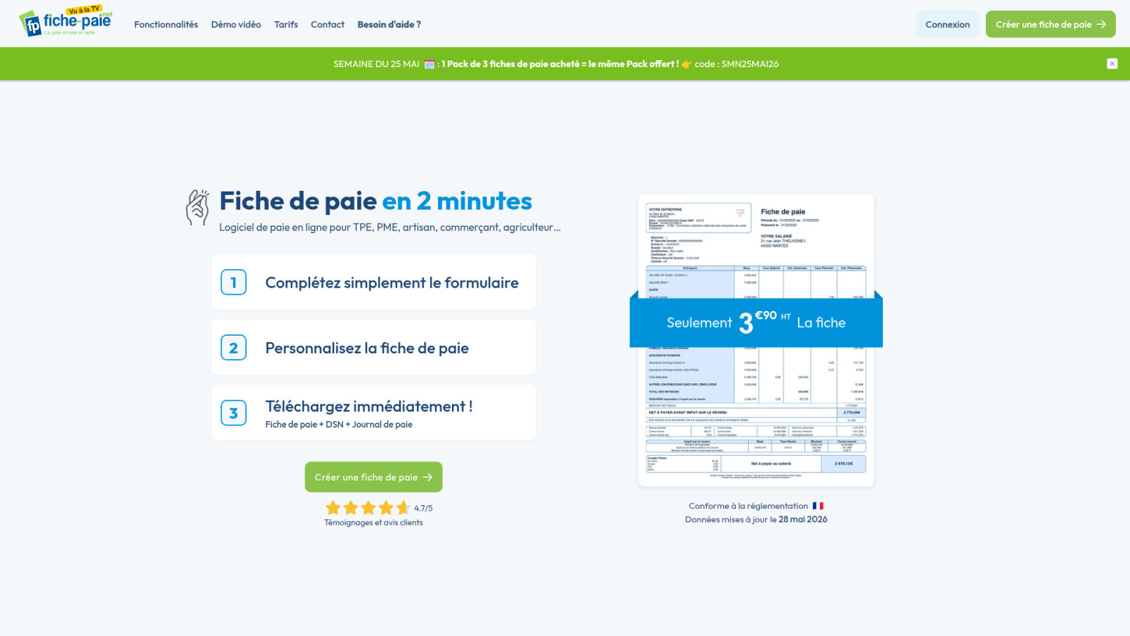 Fiche-paie.net : l'efficacité pour les besoins essentiels